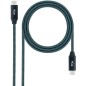 Cable USB 3.2 nanocable 10.01.4301-comb/ usb tipo-c macho - usb tipo-c macho/ 1m gris y negro Cable USB 3.2 nanocable 10.01.4301-comb/ usb tipo-c macho - usb tipo-c macho/ 1m gris y negro
