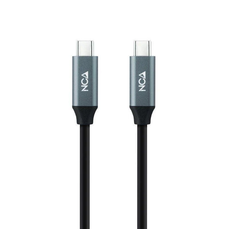 Cable USB 3.2 nanocable 10.01.4303/ usb tipo-c macho - usb tipo-c macho/ 3m/ gris y negro