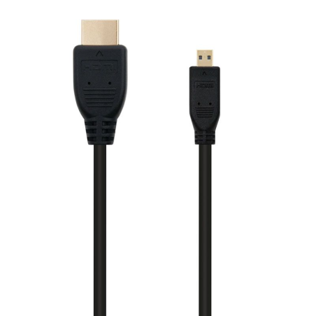 Cable HDMI alta velocidad con Ethernet v14 con conector tipo A macho en un extremo y conector tipo D Micro HDMI en el otrobrh2C