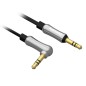 Cable estéreo philips dlc2402/ jack 3.5 macho - jack 3.5 macho/ 1.2m/ negro y plata