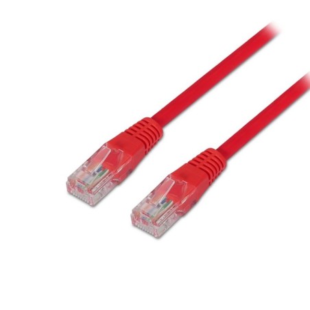 pAISENS 8211 Cable de red latiguillo RJ45 Cat6 UTP AWG24 rojo 20 metros 10 100 1000 Mbit s Conmutador router modem panel de con