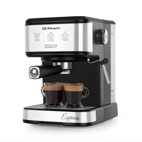 pPara disfrutar de un cafe mas intenso con un aroma inconfundible a grano recien molido la cafetera espresso EX 5200 de Orbegoz
