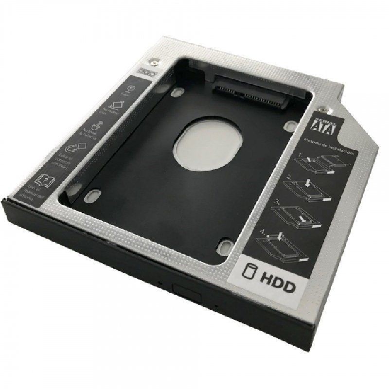 Adaptador dvd a disco HDSSD 3go hddcaddy127/ incluye destornillador y tornillos
