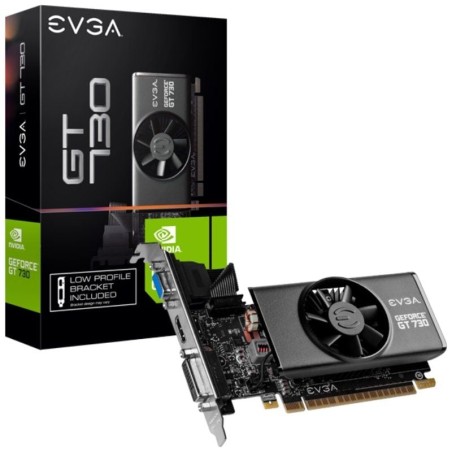EVGA GeForce GT 730 2GB GDDR5 (Compatible Con Perfil Bajo)