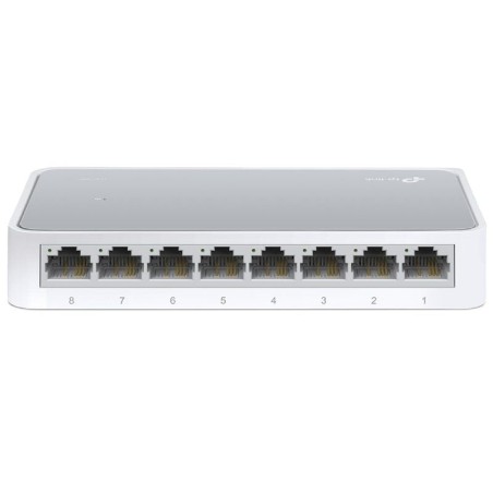 divEl switch Fast Ethernet TL SF1008D esta disenado para las oficinas pequenas y reducidos grupos de trabajo Los 8 puertos sopo