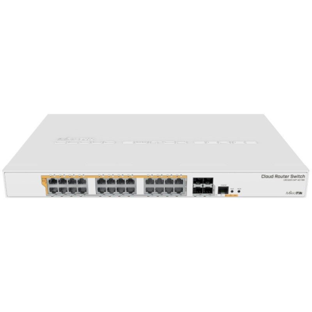 pEnrutador conmutador Gigabit Ethernet de 24 puertos con cuatro puertos SFP de 10 Gbps en caja de montaje en rack de 1U arranqu
