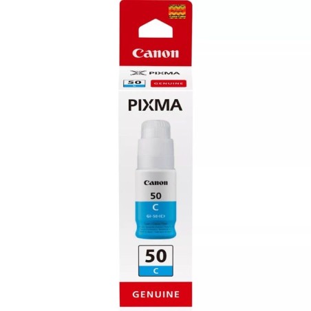 ph2Botella de tinta cian de alto rendimiento Canon GI 50 C h2La tinta cian de alto rendimiento en botella rigida es ideal para 