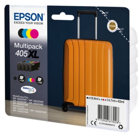 Cartucho de Tinta Original epson nº405XL Alta Capacidad Multipack negro/ cian/ amarillo/ magenta