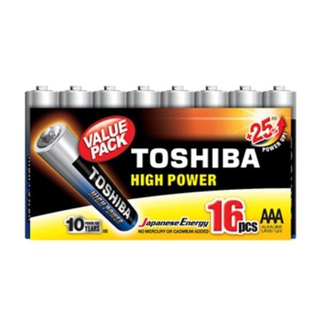 ph2ALTA POTENCIA AAA h2Las baterias alcalinas de alta potencia de Toshiba se encuentran entre las mejores opciones del mercado 