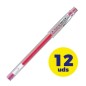 Caja de bolígrafos de tinta de gel pilot g-tec-c4 ng4rs/ 12 unidades/ rosa