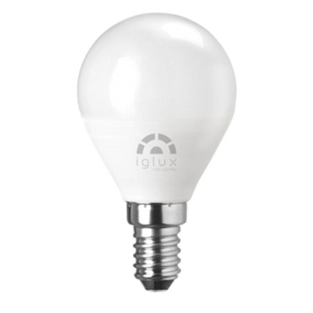 ppBombilla LED miniglobo con casquillo E14 una potencia de 5W 450 lumenes Dispone de unas medidas de Ø45x80 milimetros un CRI8