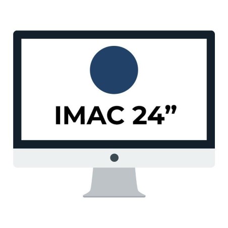 Apple imac 24' retina 4.5k/ chip m1 cpu 8 núcleos/ 8GB 256GB gpu 8 núcleos/ azul