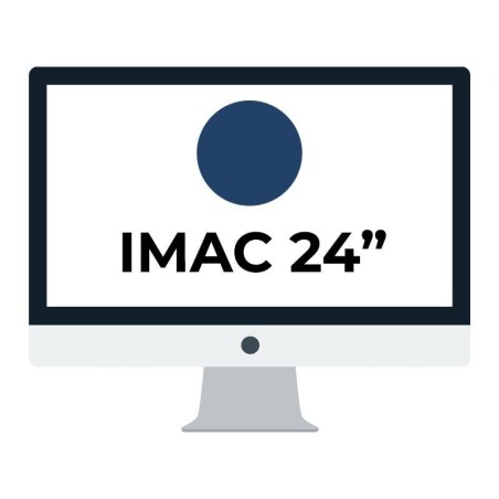 Apple imac 24' retina 4.5k/ chip m1 cpu 8 núcleos/ 8GB 256GB gpu 7 núcleos / azúl