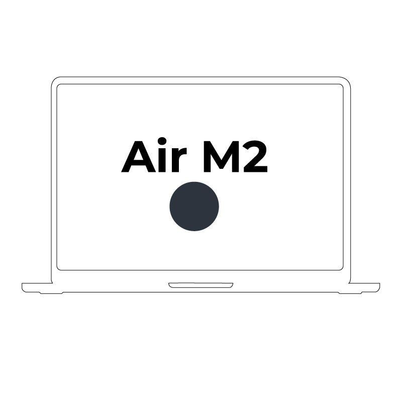 Apple macbook air 13.6'/ m2 8-core cpu/ 8GB 512GB SSD 10-core gpu/ negro medianoche