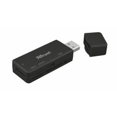 pLector de tarjetas compactas USB 31 Gen1br pulliVeloz lector de tarjetas de memoria USB 31 con elegante diseno en negro y tapa