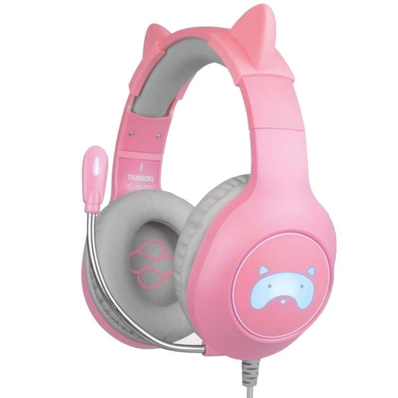 Auriculares gaming con micrófono fr-tec tanooki/ jack 3.5/ rosas