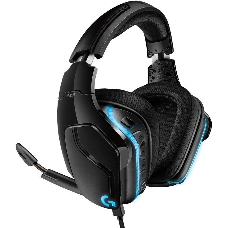 Auriculares gaming con micrófono logitech g635/ usb 2.0/ jack 3.5/ negros Auriculares gaming con micrófono logitech g635/ usb 2.0/ jack 3.5/ negros