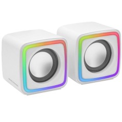 p ph2ALTAVOCES PARA JUEGOS MSCUBE h2Iluminacion RGB sonido DSP espacial tamano compacto y excelentes materiales en los altavoce