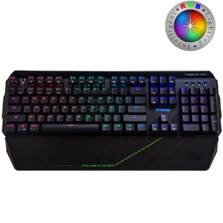 pTeclado mecanico Gaming Stinger RX 2000 K  con luces led RGB seleccionables y Switches profesionales BYK816brNuevo Keyboard me