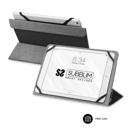 pLa funda para Tablets universal FREECAM es ideal para proteger tu dispositivo y mediante un sistema de solapa magnetico disena