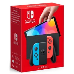 Nintendo Switch (Versión OLED) Azul Neón/Rojo Neón. 2 Mandos Joy-Con