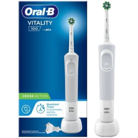ph2Oral B Vitality 100 CrossAction Electrico Blanco h2pEl cepillo de dientes electrico recargable Oral B Vitality 100 CrossActi