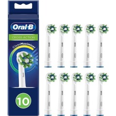 pEl cabezal de cepillo de dientesnbspOral B CrossActionnbsptiene una forma redondeada inspirada en las herramientas de limpieza