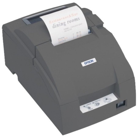 Impresora de tickets epson tm-u220b/ ancho papel 76mm/ usb-ethernet-rs232/ negra