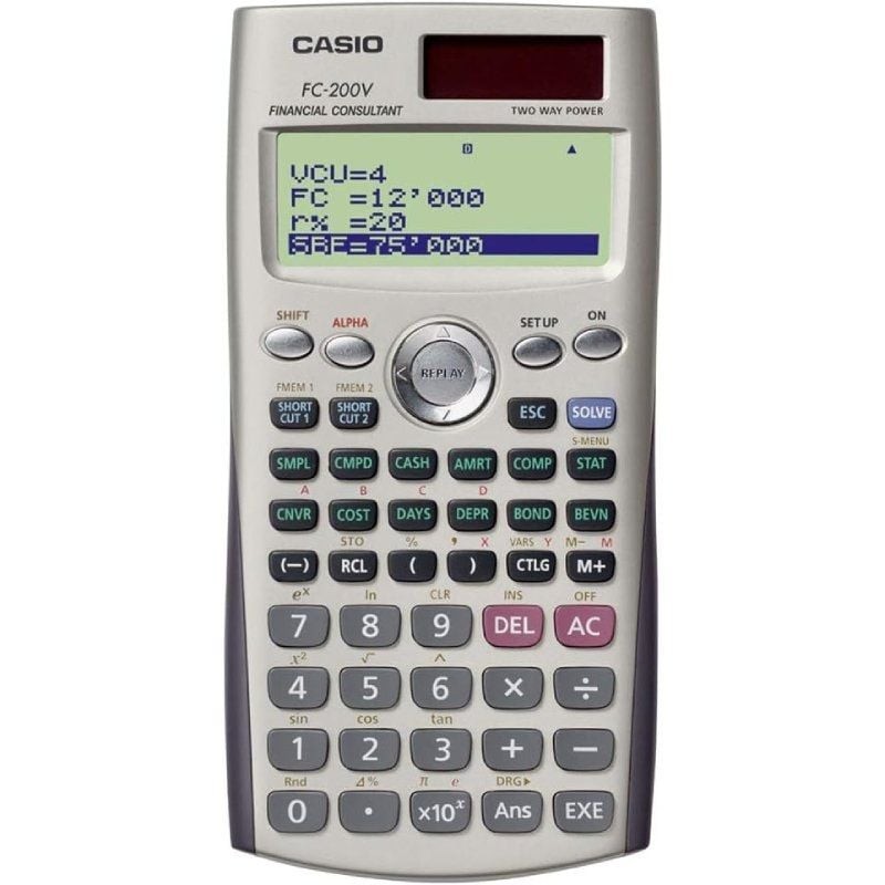 Calculadora científica casio fc-200v-2-w-et