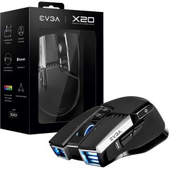 EVGA X20 Ratón para Gaming Inalámbrico Negro 16.000 DPI - 903-T1-20BK-K3