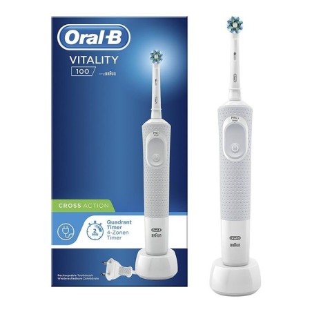 pEl cepillo de dientes electrico recargable bOral B Vitality 100 CrossAction b ofrece una limpieza clinicamente probada mas int