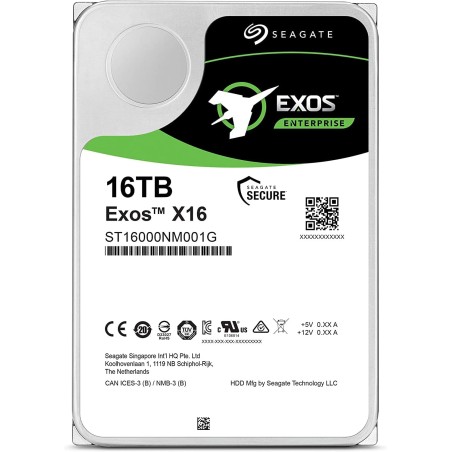 Seagate EXOS X16 16TB 3.5" Sata III 256MB - ST16000NM001G