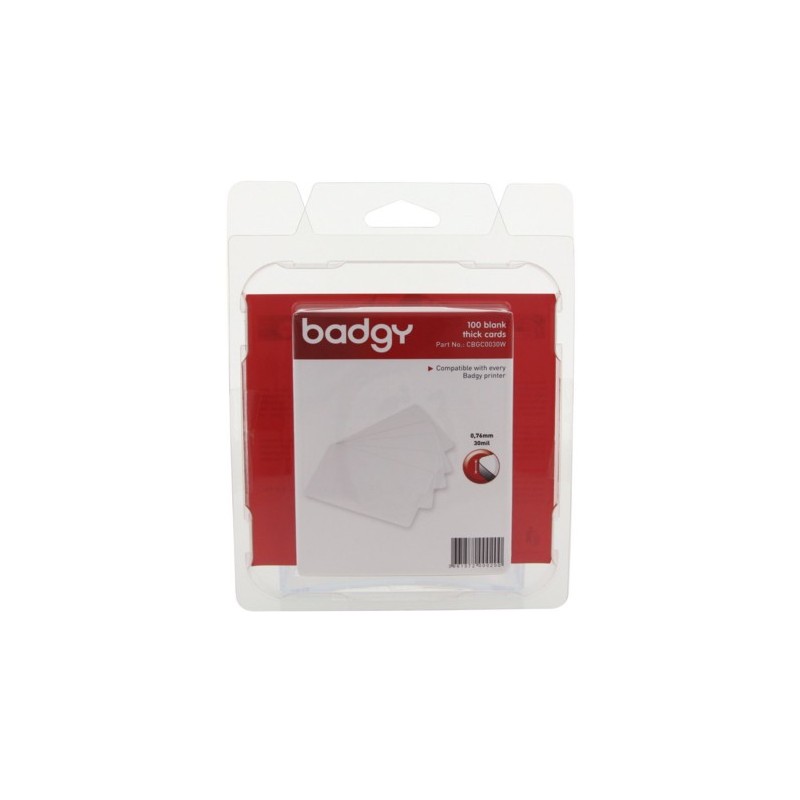 Badgy Pack 100 Tarjetas Plásticas PVC - CBGC0030W