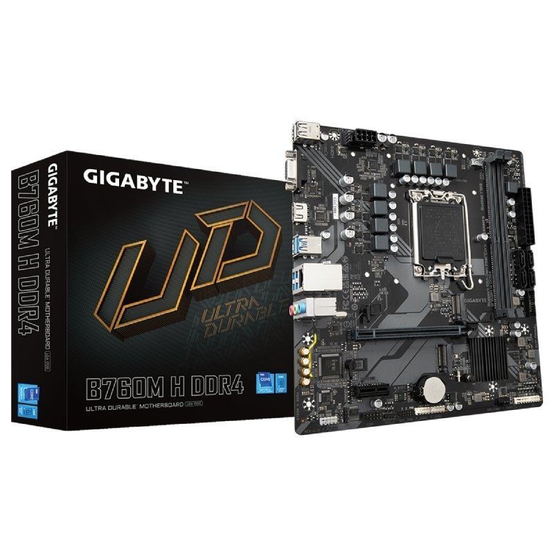 Placa Base Gigabyte B760m h DDR4 Socket 1700 Micro-ATX