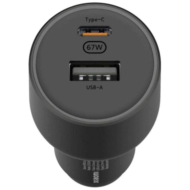 Cargador de coche xiaomi 67w usb-a tipo-c/ 1xusb-a/ 1xusb tipo-c/ 2a/ 6a