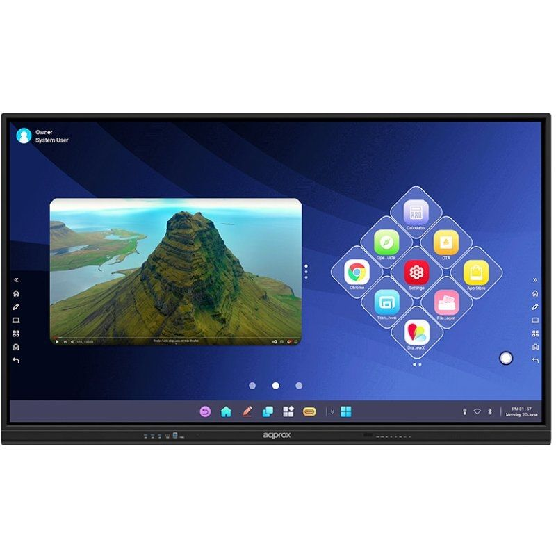 Pantalla digital interactiva approx apptsm65+/ 65' Pantalla digital interactiva approx apptsm65+/ 65'