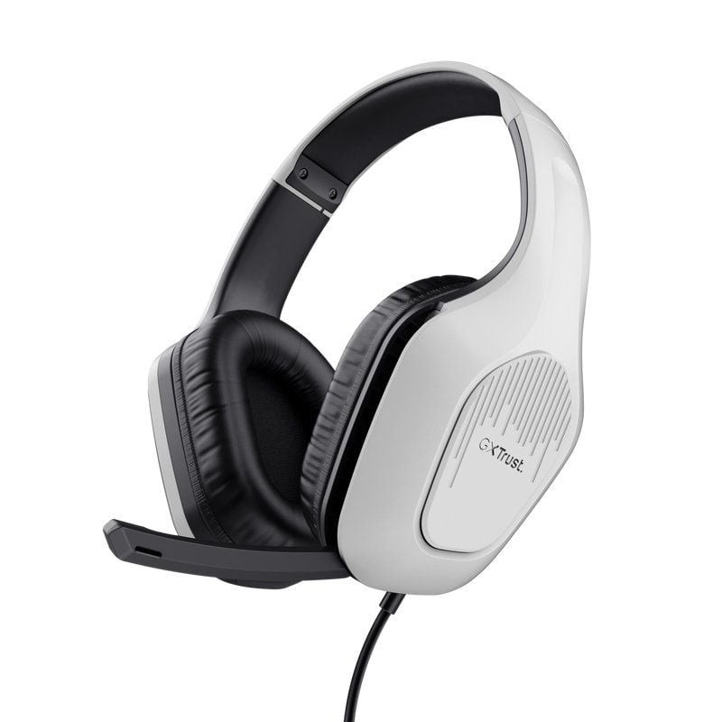 Auriculares gaming con micrófono trust gaming gxt 415 zirox/ jack 3.5/ blancos