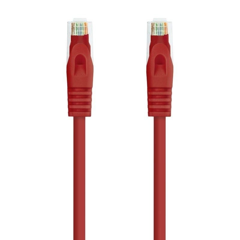 Cable de red rj45 utp nanocable 10.20.1800-l25-r cat.6a/ lszh/ 25cm/ rojo