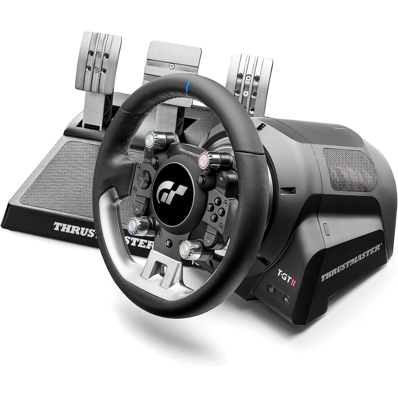 Thrustmaster T-GT II Volante + Servo Base + Juego de 3 Pedales para PS5 PS4 PC