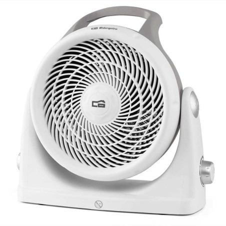 pEl calefactor compacto FH 6065 de Orbegozo cuenta con termostato regulable y una potencia 2000 W para una mayor calidez en tus