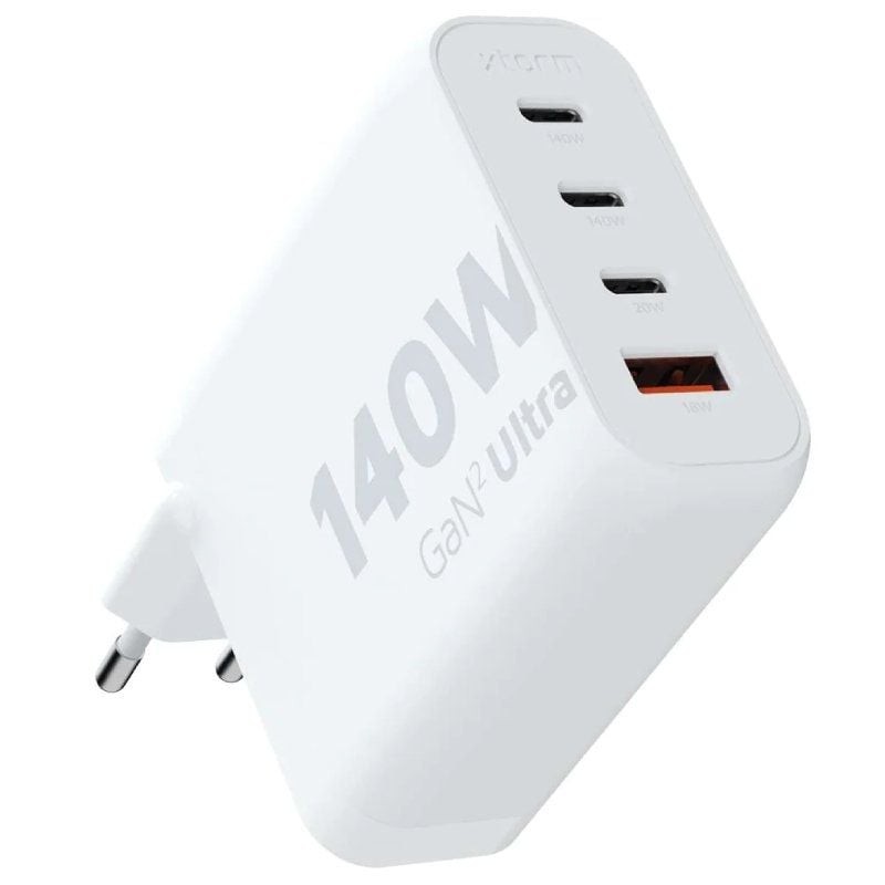 Cargador de pared xtorm xec140/ 3xusb tipo-c/ 1xusb/ 140w Cargador de pared xtorm xec140/ 3xusb tipo-c/ 1xusb/ 140w