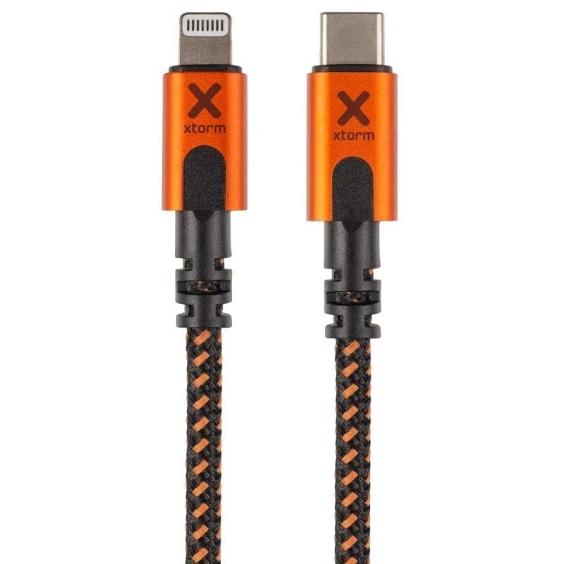 Cable usb tipo-c lightning xtorm cxx003/ usb tipo-c macho - lightning macho/ 1.5m/ naranja y negro Cable usb tipo-c lightning xtorm cxx003/ usb tipo-c macho - lightning macho/ 1.5m/ naranja y negro