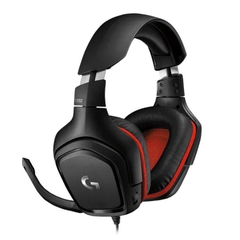 Auriculares gaming con micrófono logitech g332/ jack 3.5/ negro