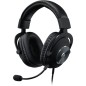 Auriculares gaming con micrófono logitech g pro x/ usb/ negro