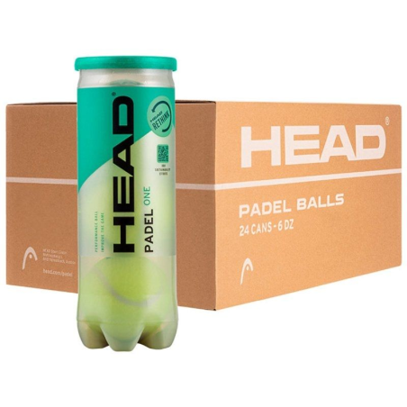 h2Cajon 24 botes pelotas HEAD Padel One h2divMejora tu juego con el modelo HEAD PADEL ONE una pelota de alto rendimiento ideal 