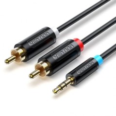 pullibEspecificaciones b liliConexiones 35 mm macho a 2RCA macho liliCable de audio liliColor negro liliLongitud 8m li ul p