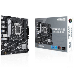 h2PRIME B760M R D4 h2pASUS PRIME B760M R D4 una placa base Intel B760 LGA 1700 micro ATX con PCIe 40 dos ranuras PCIe 40 M2 DDR
