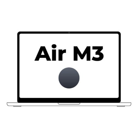 Apple macbook air 15' / m3 8-core cpu/ 8gb/ 256gb ssd/ 10-core gpu/ medianoche