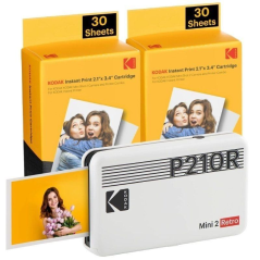 ph2KODAK MINI 2 RETRO P210RW60 h2pMejor impresora de fotos Conecte su impresora portatil retro Kodak Mini 2 a cualquier disposi