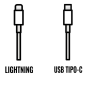 Cable apple usb-c a lightning v2 / 1m